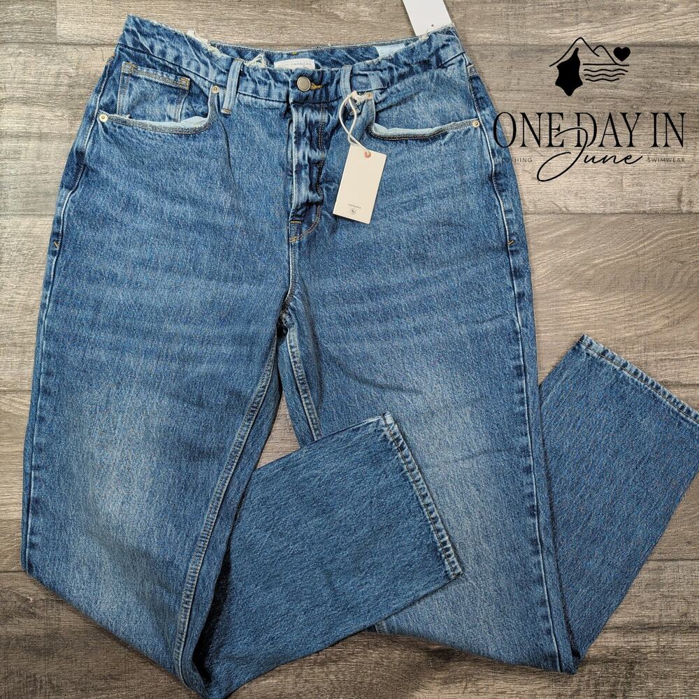 Good American Straight Leg Jeans Size 14
